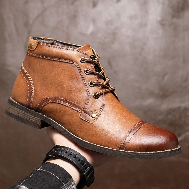 Mens Leather Dress Boots