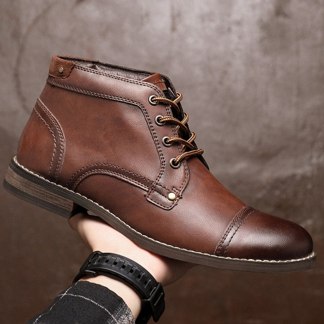 Mens Leather Dress Boots